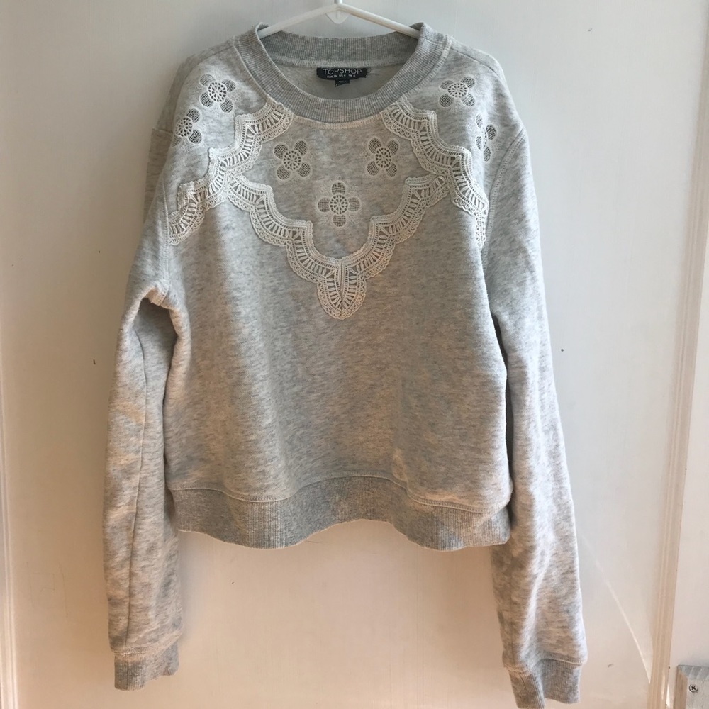 Super chic grey sweater from top shop!